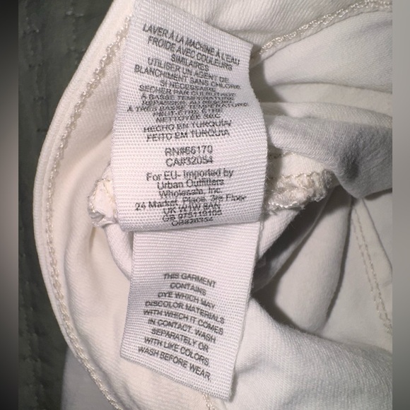 Free People We The Free Just Float Wide Leg Jean White Raw Hem Womens 27. - Picture 9 of 15